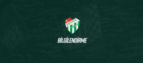 Bursaspor'dan açıklama